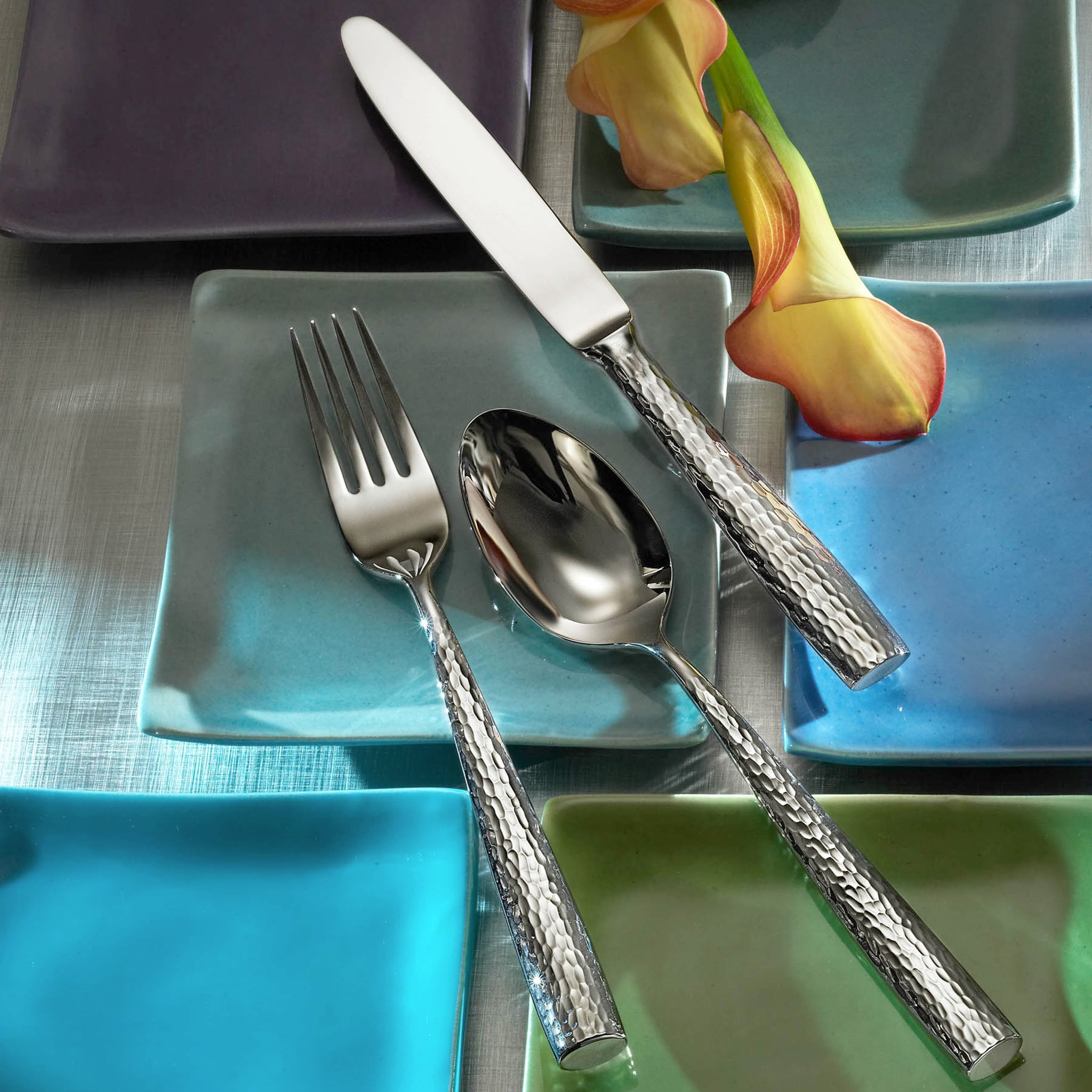 Anvil Mirrored 18/10 Stainless Steel 20 Piece Flatware Set