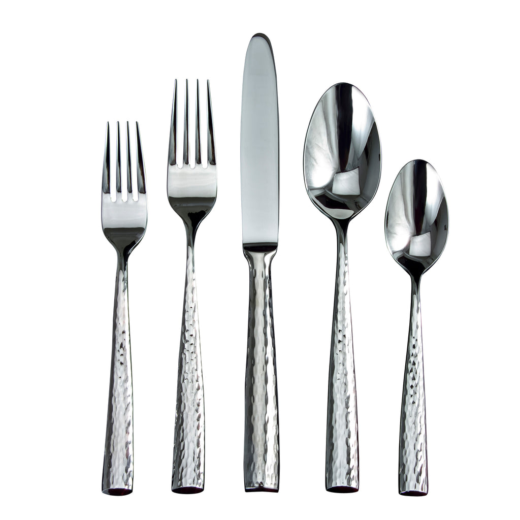 Anvil Mirrored 18/10 Stainless Steel 5 Piece Flatware Set, Service for 1 Ricci Argentieri 18/10 Stainless Steel, 5 Piece Flatware Set, Anvil, Mirrored, Mirrored Flatware Set, Mirrored Stainless, Ricci Anvil, Ricci Flatware, Ricci Flatware Pattern, Service For 1, Stainless, Stainless Steel, Stainless Steel Flatware, Utensils