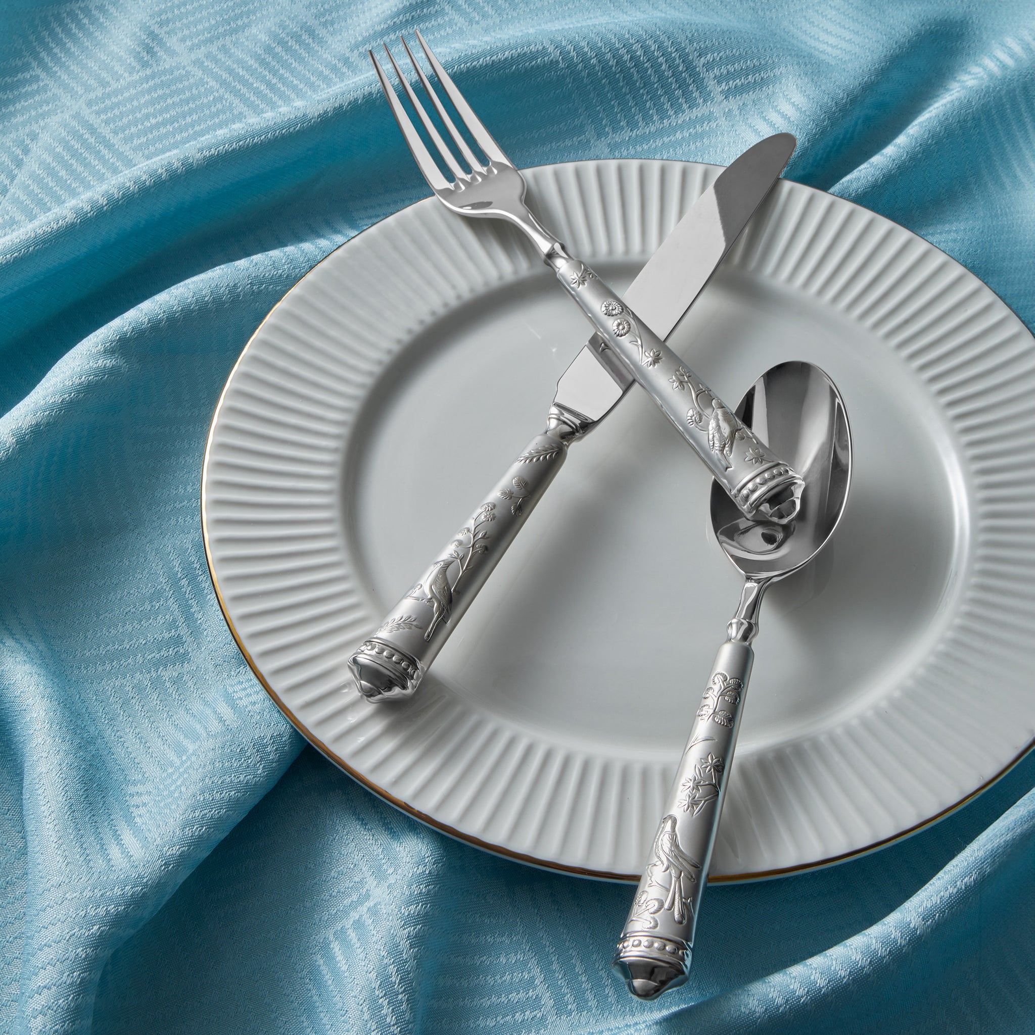 Bird Of Paradise Mirrored 18/10 Stainless Steel 20 Piece Flatware