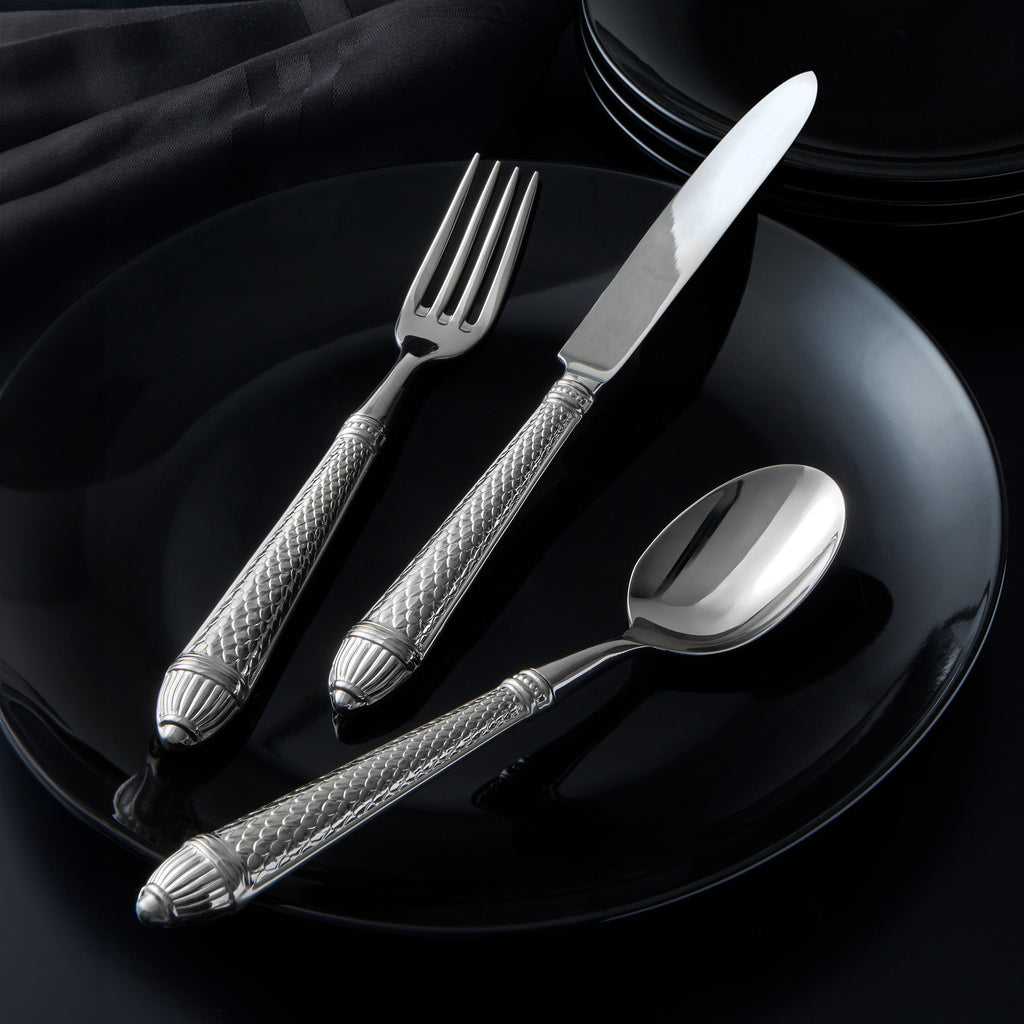 Raffaello Mirrored 18/10 Stainless Steel 5 Piece Flatware Set, Service for 1 Ricci Argentieri 18/10 Stainless Steel, Mirrored, Mirrored Stainless, Raffaello, Ricci Flatware, Ricci Flatware Pattern, Ricci Raffaello, Silverware, Stainless, Stainless Steel, Stainless Steel Flatware, Utensils