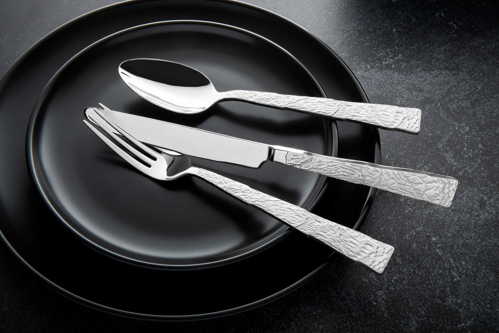 Shale 18/10 Stainless Steel 20 Piece Flatware Set, Service for 4 Ricci Argentieri 18/10 Stainless Steel, 20, 20 Piece Flatware Set, Mirrored, Service For 4, Shale, Stainless, Stainless Steel