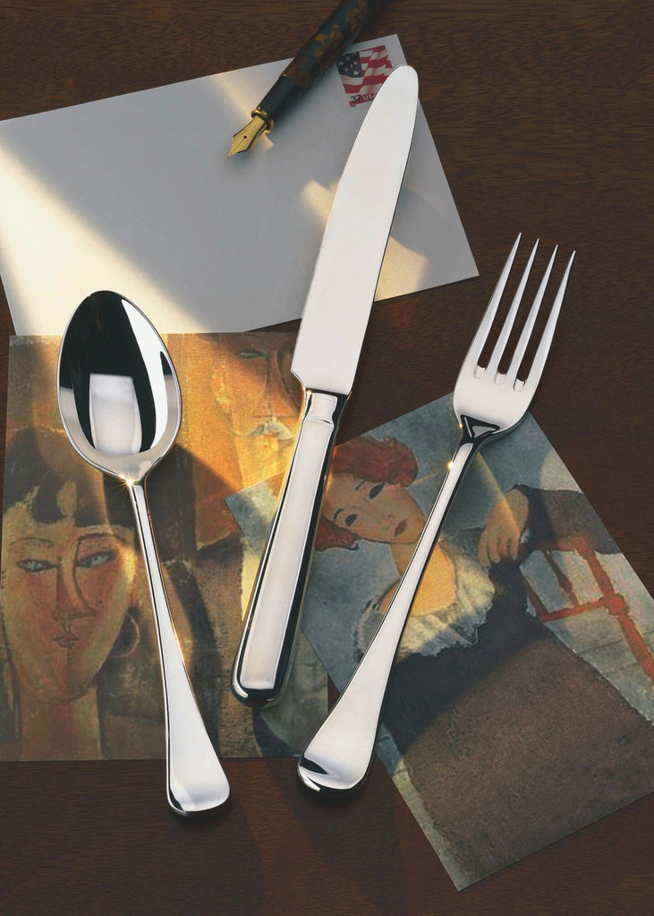 Modigliani Mirrored 18/10 Stainless Steel 20 Piece Flatware Set, Service for 4 Ricci Argentieri 18/10 Stainless Steel, 20, 20 Piece Flatware Set, 20pc Service for Four, Flatware Set, Mirrored, Mirrored Flatware Set, Mirrored Stainless, Modigliani, Ricci Flatware, Ricci Flatware Pattern, Ricci Modigliani, Silverware, Stainless Steel, Stainless Steel Flatware