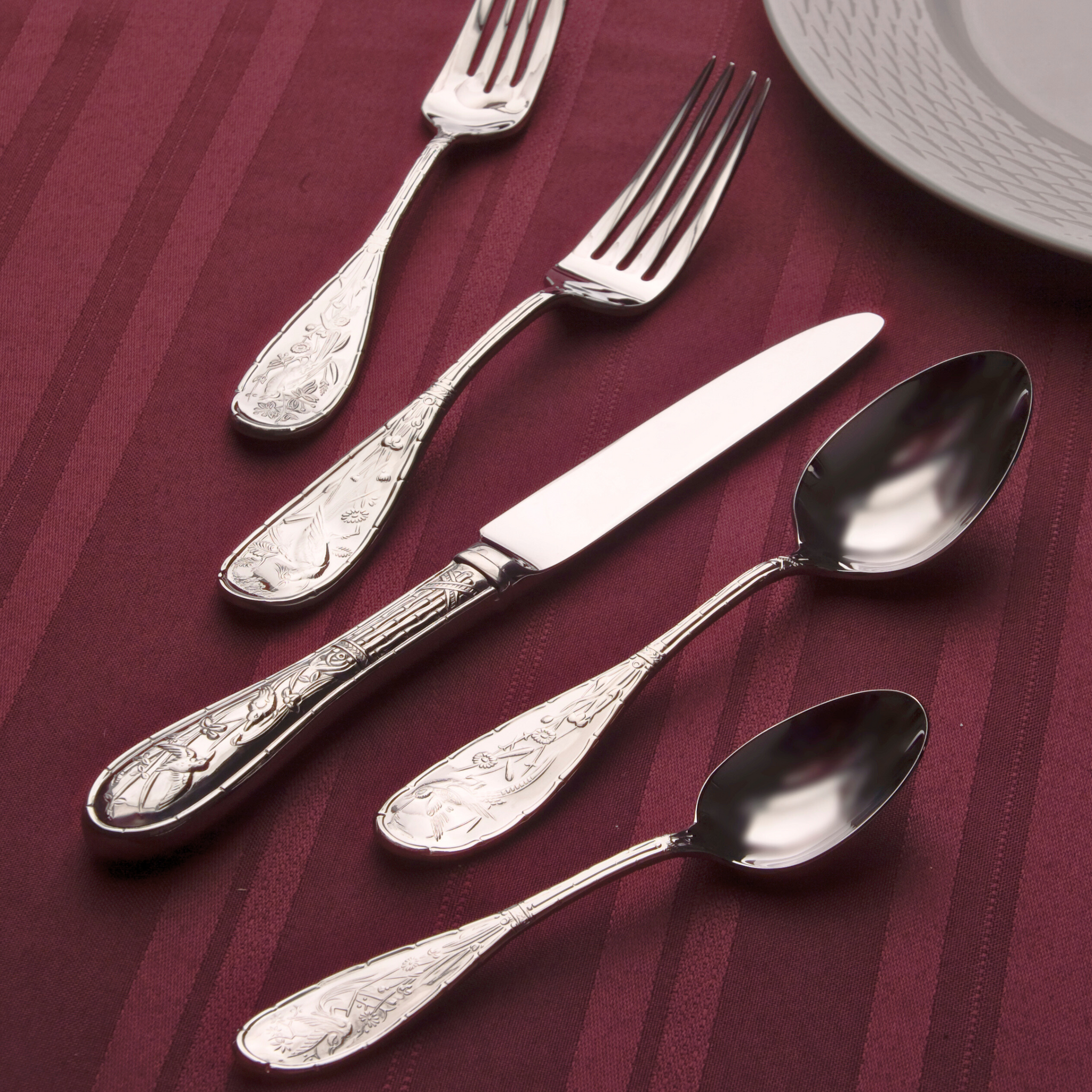 Japanese Bird Mirrored 18/10 Stainless Steel Teaspoon – Ricci