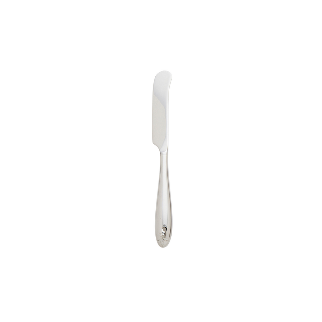 Fiordalisi Mirrored 18/10 Stainless Steel Butter Spreader Ricci Argentieri 18/10 Stainless Steel, Butter Knife, Butter Spreader, Fiordalisi, Mirrored, Mirrored Stainless, Ricci Flatware, Ricci Flatware Pattern, Silverware, Stainless, Stainless Steel