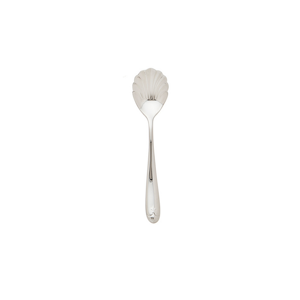 Fiordalisi Mirrored 18/10 Stainless Steel Sugar Spoon Ricci Argentieri 18/10 Stainless Steel, Fiordalisi, MIRROR FINISH, Mirrored, Mirrored Stainless, Ricci Fiordalisi, Ricci Flatware, Ricci Flatware Pattern, Serveware, Stainless, Stainless Steel, Sugar Spoon