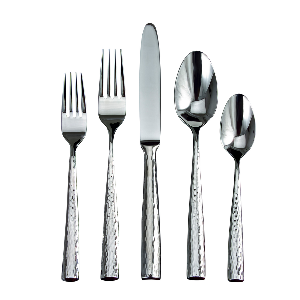 Anvil Mirrored 18/10 Stainless Steel 20 Piece Flatware Set, Service For 4 Ricci Argentieri 18/10 Stainless Steel, 20, 20 Piece Flatware Set, Anvil, MIRROR FINISH, Mirrored, Mirrored Flatware Set, Mirrored Stainless, Place Fork, Place Knife, PLACE SET, Place Spoon, Ricci Anvil, Ricci Flatware, Salad Fork, Service For 4, Soup Spoon, Stainless, Stainless Steel, Stainless Steel Cutlery, Stainless Steel Flatware, Tablespoon, Teaspoon, Utensils