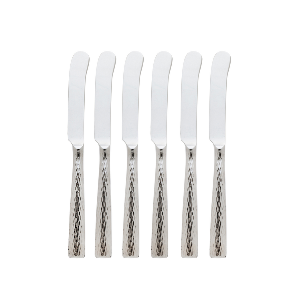 Anvil Mirrored 18/10 Stainless Steel Pate Knife, Set of 6 Ricci Argentieri 18/10 Stainless Steel, Knife, MIRROR FINISH, Mirrored, Mirrored Stainless, Pate Knife, Ricci Flatware, Ricci Flatware Pattern, Serveware, Silverware, Stainless, Stainless Steel, Stainless Steel Cutlery, Stainless Steel Flatware, Utensils