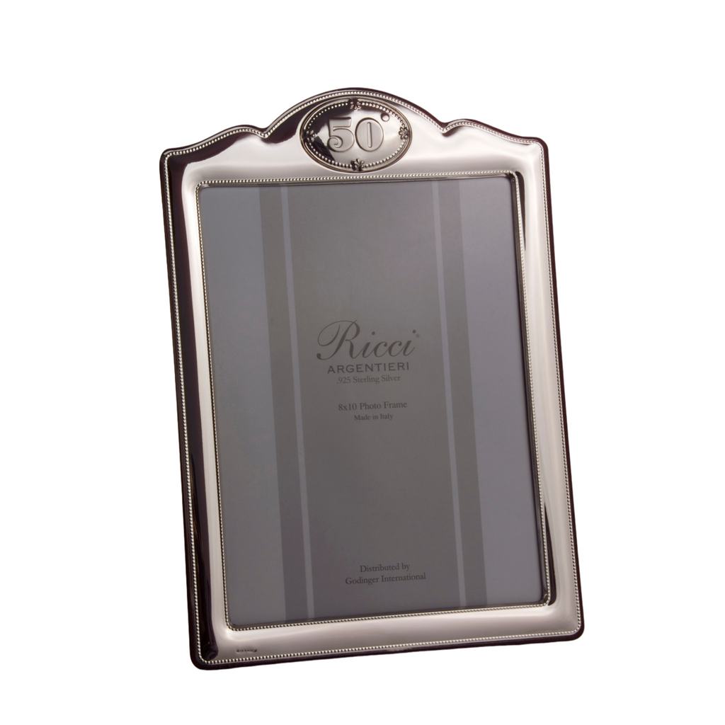 Ricci's 50th Anniversary - 925 Sterling Silver 8x10 Frame Ricci Argentieri Mirrored