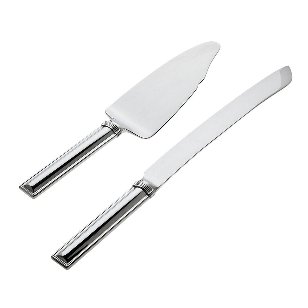 Capri Mirrored 18/10 Stainless Steel 2 Piece Cake Serving Set Ricci Argentieri 18/10 Stainless Steel, Cake Server, Cake Server Set, Capri, Mirrored, Mirrored Flatware Set, Mirrored Stainless, Ricci Capri, Ricci Flatware, Ricci Flatware Pattern, Serveware, Silverware, Stainless, Stainless Steel, Stainless Steel Flatware, Utensils