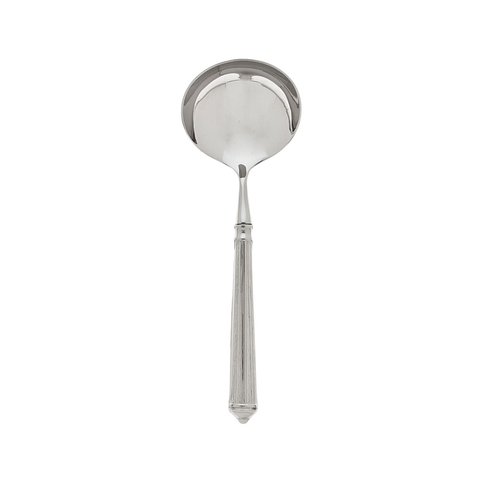 Rialto Mirrored 18/10 Stainless Steel Gravy Ladle Ricci Argentieri 18/10 Stainless Steel, Mirrored, Mirrored Stainless, Open Stock, Rialto, Ricci Flatware, Ricci Flatware Pattern, Ricci Rialto, Silverware, Stainless, Stainless Steel