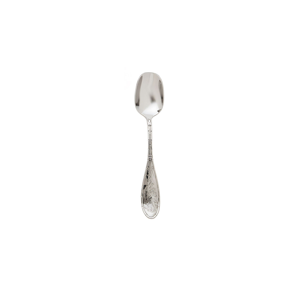 Japanese Bird Mirrored 18/10 Stainless Steel Sugar Spoon Ricci Argentieri 18/10 Stainless Steel, Japanese Bird, Mirrored, Mirrored Stainless, Open Stock, Ricci Flatware, Ricci Flatware Pattern, Ricci Japanese Bird, Silverware, Stainless, Stainless Steel, Stainless Steel Flatware, Sugar Spoon, Utensils