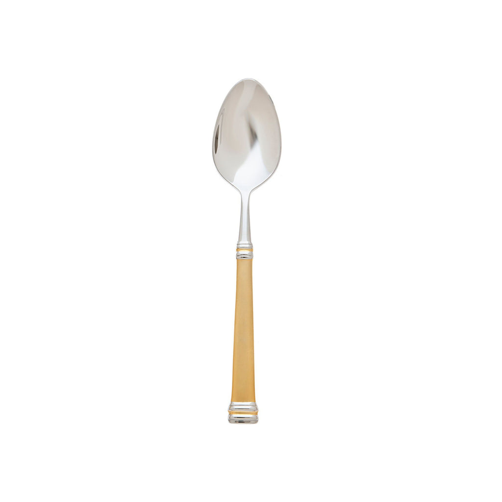 Royal Bramasole Mirrored Accented Gold 18/10 Stainless Steel Tablespoon Ricci Argentieri 18/10 Stainless Steel, Dinner Spoon, Gold, Gold Flatware, Mirrored, Mirrored Stainless, Place Spoon, Ricci Flatware, Ricci Flatware Pattern, Ricci Royal Bramasole, Royal Bramasole, Silverware, Stainless, Stainless Steel, Tablespoon, Utensils