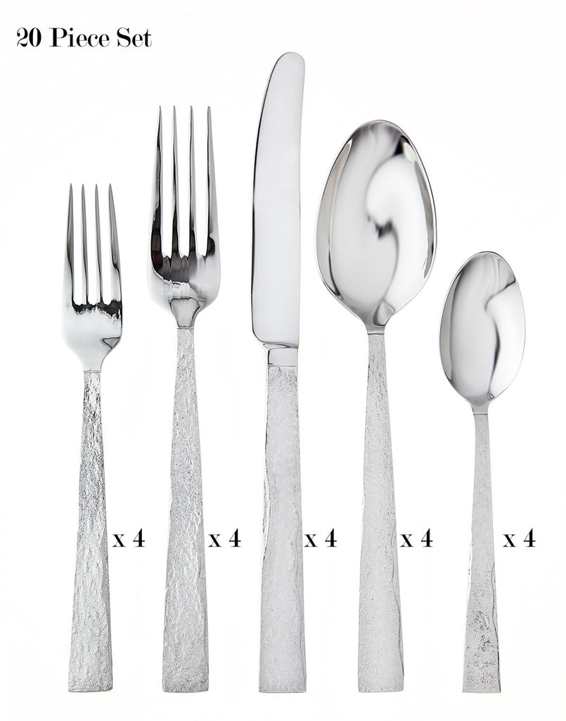 18/10 Slate 20pc. Flatware Set Ricci Argentieri 20 Piece Flatware Set