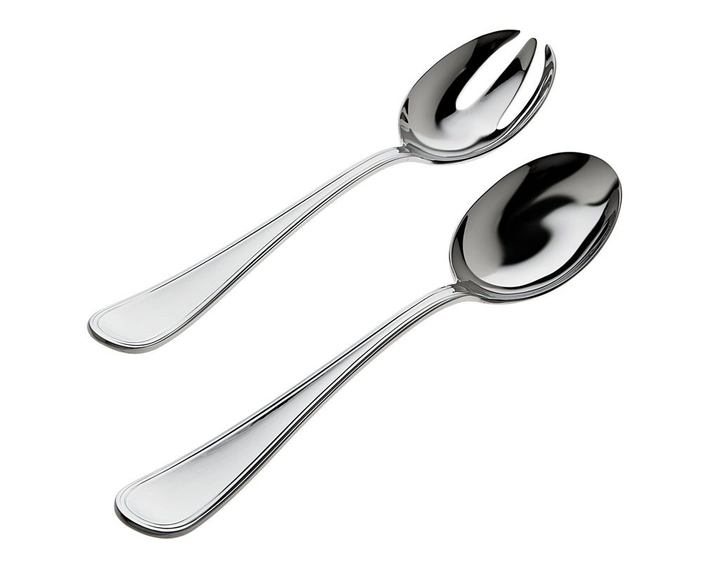 Ascot Mirrored 18/10 Stainless Steel 2 Piece Salad Serving Set Ricci Argentieri 18/10 Stainless Steel, Ascot, Mirrored, Mirrored Flatware Set, Mirrored Stainless, Ricci Ascot, Salad Server Set, Silverware, Stainless, Stainless Steel, Stainless Steel Flatware