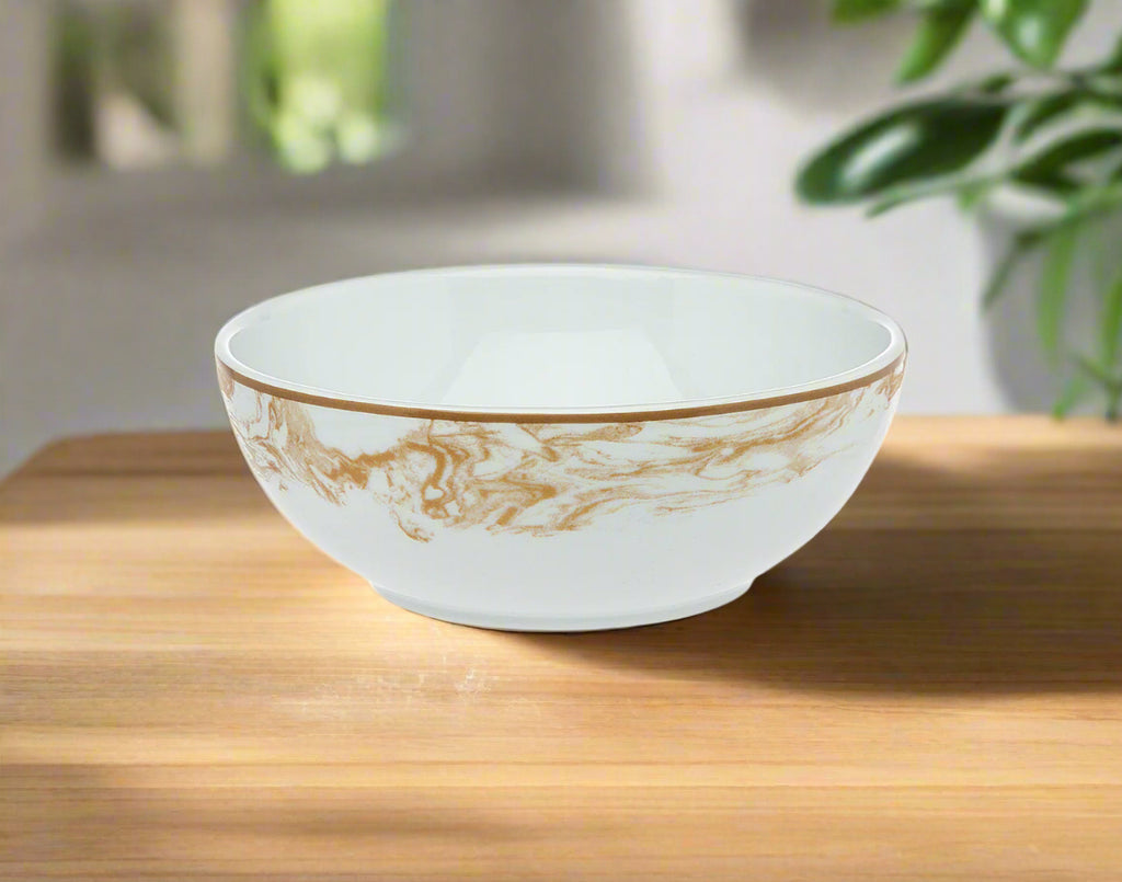 Stella Porcelain Gold Bowl, Set of 4 Ricci Argentieri Gold, Porcelain, Ricci Stella, Stella, White
