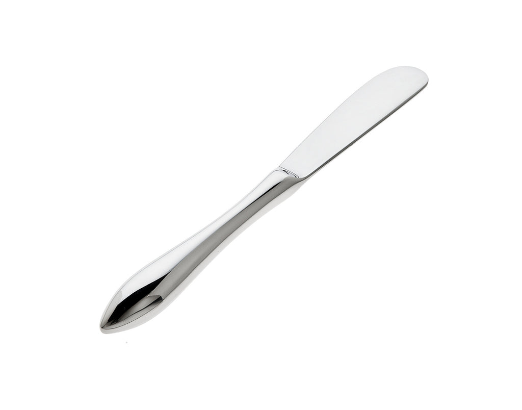 Contorno Mirrored 18/10 Stainless Steel Butter Spreader Ricci Argentieri 18/10 Stainless Steel, Butter Knife, Butter Spreader, Contorno, MIRROR FINISH, Mirrored, Mirrored Stainless, Ricci Contorno, Ricci Flatware, Ricci Flatware Pattern, Spreader, Stainless, Stainless Steel